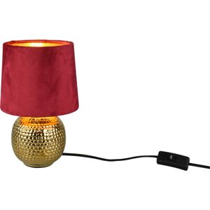 Trio Lighting Sophia Bordlampe, Rød  Guld