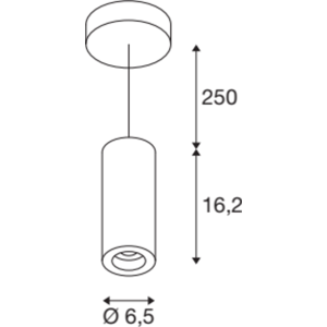 SLV Numinos S, Pendel, 4000k, 1100 Lm, 60°, Sort/sort  Sort