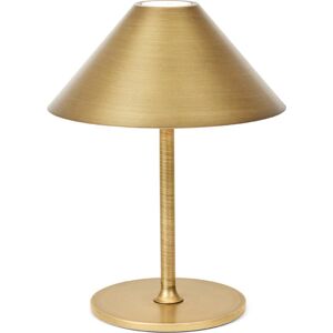 Halo Design Hygge Genopladelig Bordlampe, H20 Cm, Børstet Messing