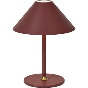 Halo Design Hygge Genopladelig Bordlampe, H20 Cm, Mørkerød