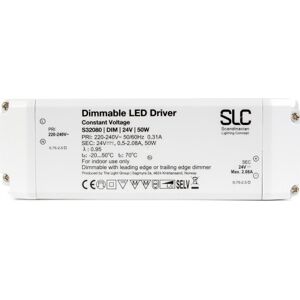 The Light Group Slc Led Driver 50w 24vdc Bagkantsdæmp Ip20