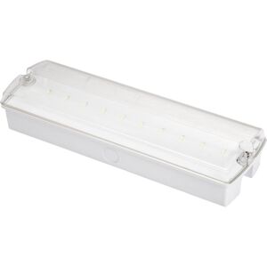 NVC Lighting Flugtvej/panik Armatur Nebraska 2,1w Inklusiv Piktogram Ip65, Selvtest  Hvid