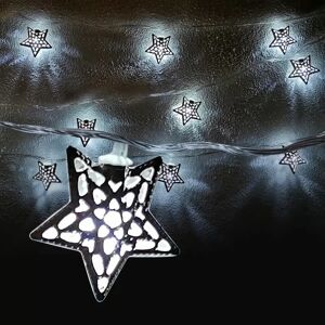 Satana Led-Lyskæde M/sølv Stjerner (3,5 Meter)