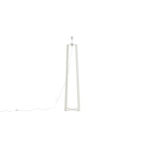 Avspark belysning gulvlampe 41x41x137cm glas hvid.