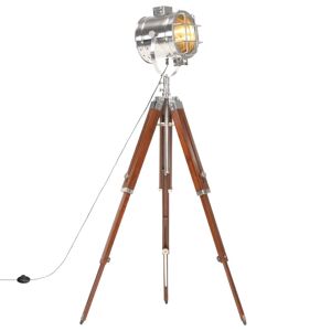 vidaXL gulvlampe med trefod 165 cm massivt mangotræ