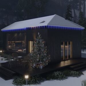 vidaXL julekæde med 40 istapper og fjernbetjening akryl blå