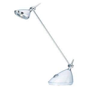 Skrivebordslampe LED Ian, H 590 mm, hvid, 3000 Kelvin, varmhvidt lys