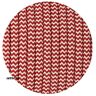 Ledsone Tekstilkabel Lampekabel Tekstilkabel 3x0,75mm², Rund, Rød-Hvid