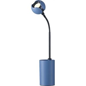 Hansa Lámpara LED de sobremesa FLOWER, altura 475 mm, azul colombino