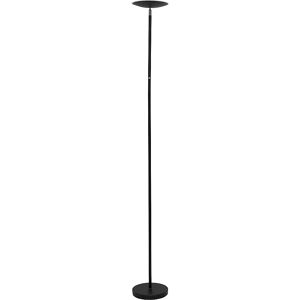 MAUL Lámpara LED de luz indirecta hacia el techo sphere, altura 1825 mm, 26 W, negro mate