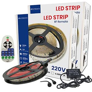 LED ATOMANT Pack 4x Perfil de Aluminio, 1 metro para Tira LED con Tapa  Translucida, Tapones de los Extremos y clips de montaje Incluidos, Canaleta  LED