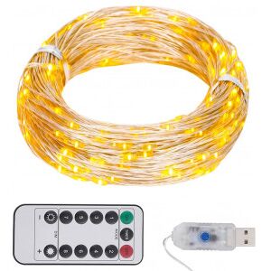 vidaXL Tira De Luces Con 150 Led Blanco Cálido Pvc 15 M