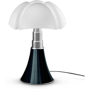 Martinelli Luce Lámpara de mesa led con pie telescópico metal, polipropileno negro br