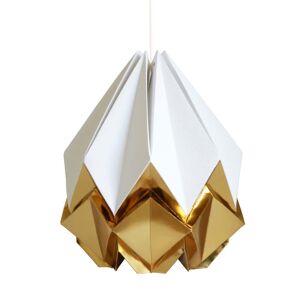 Tedzukuri Atelier Lámpara para colgar de papel bicolor de origami - Talla XL