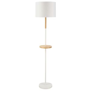 Homcom Lámpara de pie color blanco 35 x 35 x 155 cm