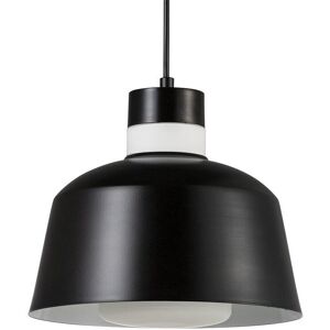 Nordlux Lámpara colgante nórdico con pantalla de metal negro y esfera cristal