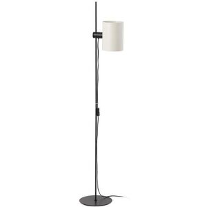 FARO BARCELONA Lámpara de pie ajustable en metal negro y beige 150cm