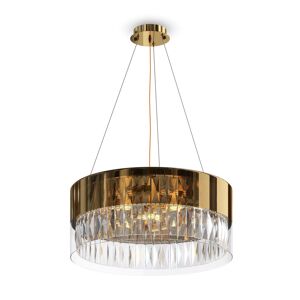 Maytoni Lámpara de techo 6 luces moderno dorado de acero inoxidable ø 50 cm