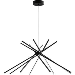 Luce Ambiente e Design Lámpara de techo de aluminio negro 56w 3000k (luz caliente)