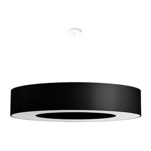 Sollux Lighting Lámpara de araña negro tela, pvc, acero  alt. 112 cm