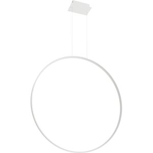 Thoro Lighting Lámpara colgante blanco acero 3000k  alt. 150 cm