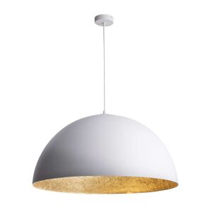 MIMAX Lámpara de techo de acero blanco y dorado de 90 cm