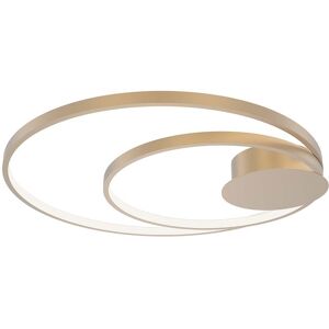 Luce Ambiente e Design Plafón led en aluminio dorado 40w con cct