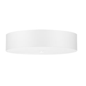 Sollux Lighting Lámpara de techo blanco tela, vidrio, acero  alt. 16 cm