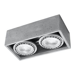 Sollux Lighting Lámpara de techo gris concreto  alt. 9 cm