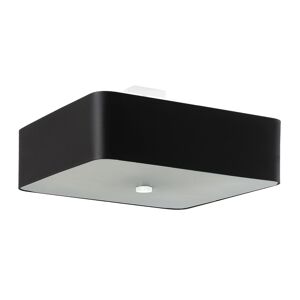 Sollux Lighting Lámpara de techo negro tela, vidrio, acero  alt. 25 cm