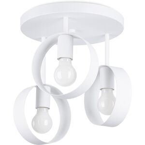 Sollux Lighting Lámpara de techo blanco acero  alt. 35 cm