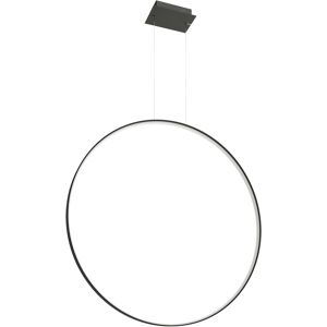 Thoro Lighting Lámpara colgante negro acero 3000k  alt. 150 cm