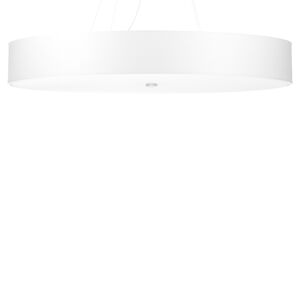 Sollux Lighting Lámpara de araña blanco tela, vidrio, acero  alt. 105 cm