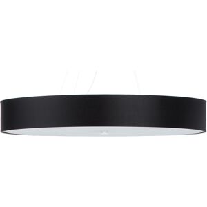 Sollux Lighting Lámpara de araña negro tela, vidrio, acero  alt. 105 cm