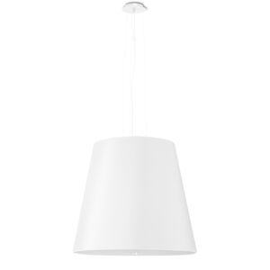 Sollux Lighting Lámpara de araña blanco tela, vidrio, acero  alt. 140 cm
