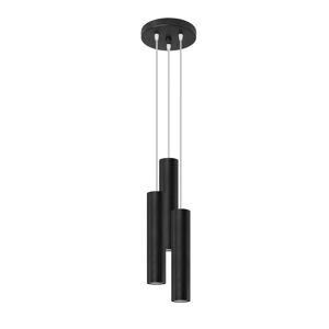 Sollux Lighting Lámpara colgante negro acero  alt. 110 cm