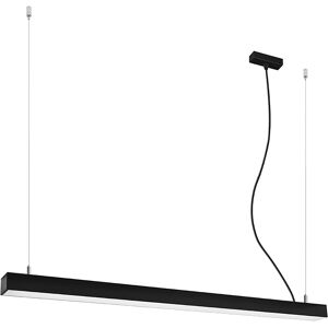 Thoro Lighting Lámpara colgante negro aluminio 4000k  alt. 150 cm