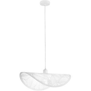 Luce Ambiente e Design Lámpara de techo en metal blanco perforado de vela singola 50 cm.