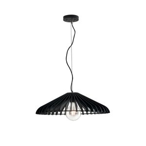 Luce Ambiente e Design Lámpara de techo de madera negra con cable de tela 50 cm.