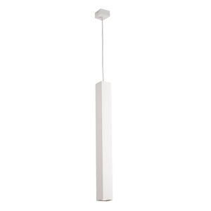 Luce Ambiente e Design Luz de techo cuadrada en metal blanco 60 cm.