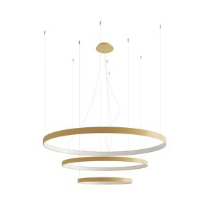 Thoro Lighting Lámpara colgante dorado aluminio 4000k  alt. 150 cm