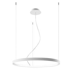 Thoro Lighting Lámpara colgante fabricada en acero blanco 3000k  alt. 150 cm