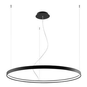 Thoro Lighting Lámpara colgante acero negro 3000k  alt. 150 cm