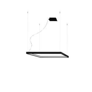 Thoro Lighting Lámpara colgante aluminio negro 3000k  alt. 150 cm