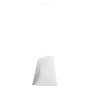 Sollux Lighting Lámpara colgante blanco tela, acero  alt. 128 cm