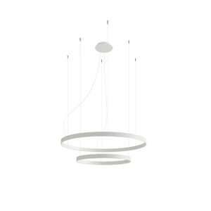 Thoro Lighting Lámpara colgante blanco aluminio 4000k  alt. 150 cm