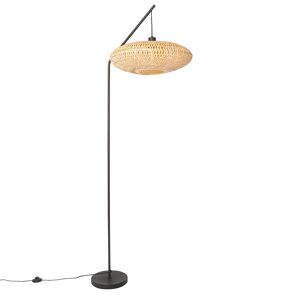 QAZQA Lámpara de pie bambú natural 50 x 71.5 x 180    (cm)