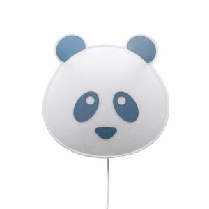 Mathi Design Aplique panda blanco y azul