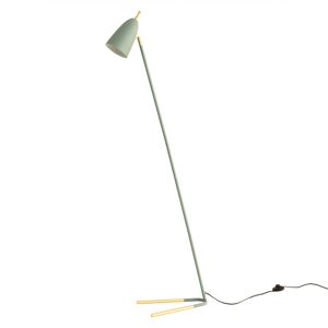 Kenay Home Lámpara de pie metal verde 160 cm x 50 cm