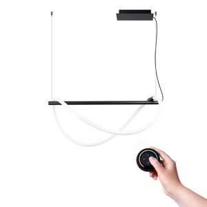 Thoro Lighting Lámpara colgante negro aluminio  alt. 160 cm